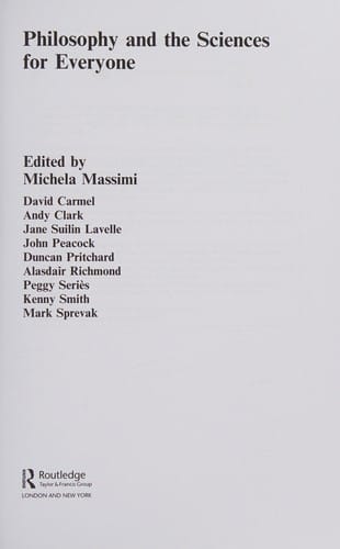 Philosophy and the sciences for everyone