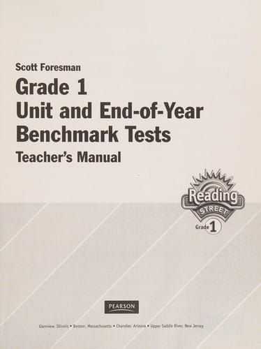 Grade 1 unit and end-of-year benchmark tests teacher's manual