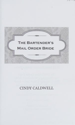The bartender's mail-order bride