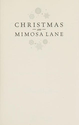 Christmas on Mimosa Lane: a seasons of the heart novel