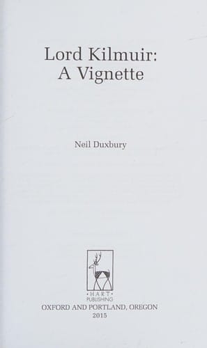 Lord Kilmuir: A Vignette
