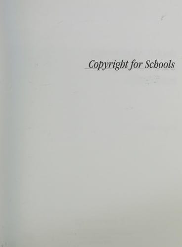 Copyright for schools: a practical guide