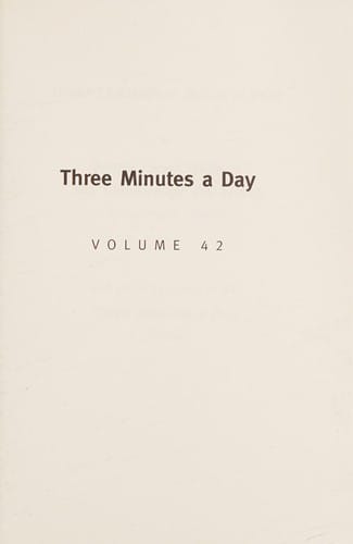 Three minutes a day