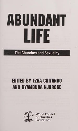 Abundant Life: The Churches and Sexuality