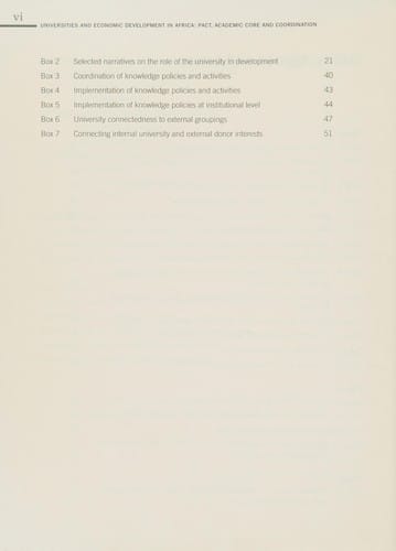 Universities and Economic Development in Africa: Pact, Academic Core and Coordination