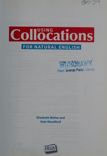 Using collocations for natural English