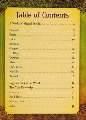 A field guide to elves, dwarves, and other magical folk
