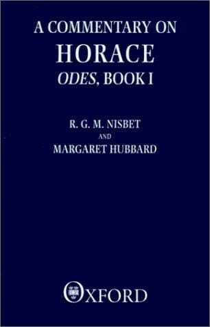 commentary on Horace: Odes, book 1