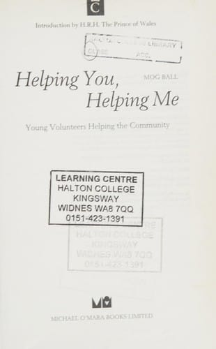 Helping You, Helping Me: Young Volunteers Helping the Community