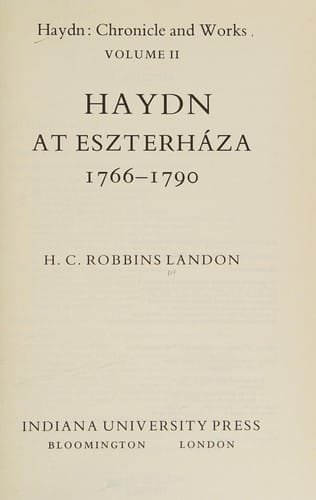Haydn: The Years of "The Creation" 1796-1800 (Haydn Chronicle and Works,Volume IV)