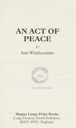 An act of peace