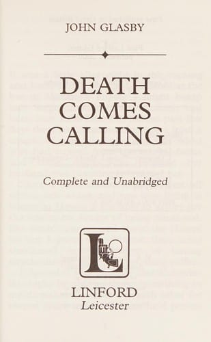 Death comes calling