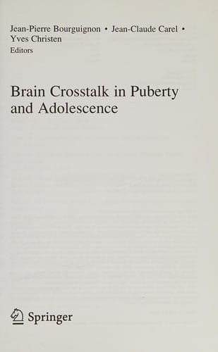 Brain Crosstalk in Puberty and Adolescence