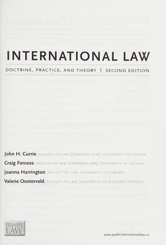 International Law: Doctrine, Practice and Theory