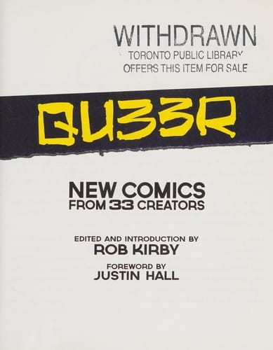 Qu33r: new comics from 33 creators