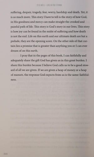 It is well: life in the storm