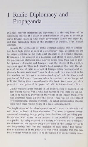 Radio diplomacy and propaganda: the BBC and VOA in intennational politics, 1956-64
