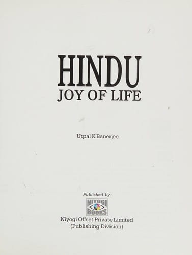 Hindu Joy of Life