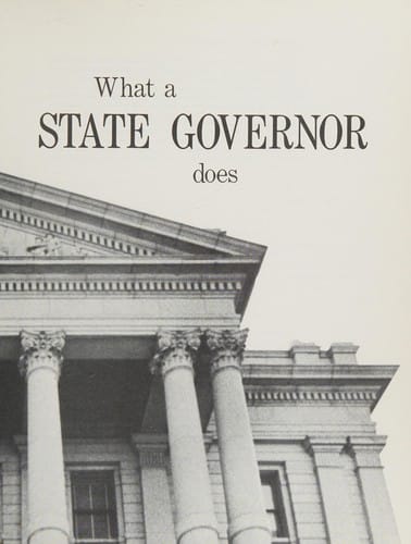 What a State Governor does.