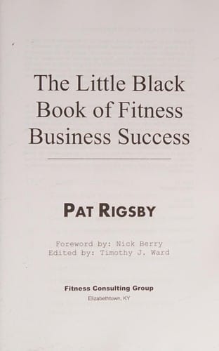 The little black book of fitness business success