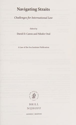 Navigating Straits: Challenges for International Law