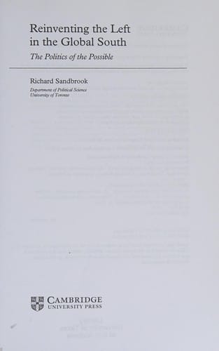 Reinventing the Left in the Global South: The Politics of the Possible