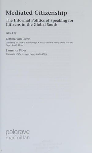 Mediated citizenship: the informal politics of speaking for citizens in the global south