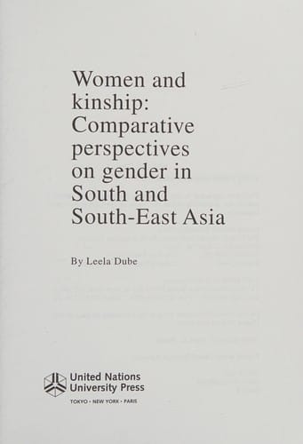 Women and kinship: comparative perspectives on gender in South and South-East Asia