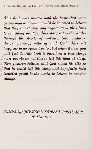 From the bottom to the top: the Jackson Street dreamer