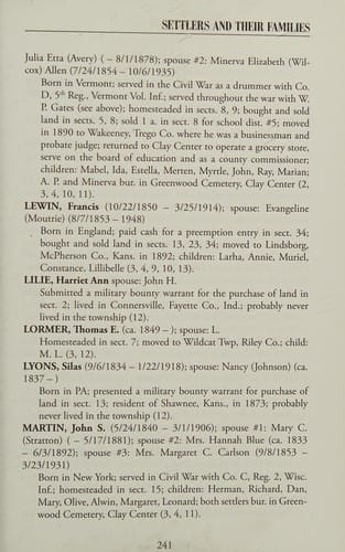 Toward a more perfect Union: the settlement of Union Township, Clay County, Kansas