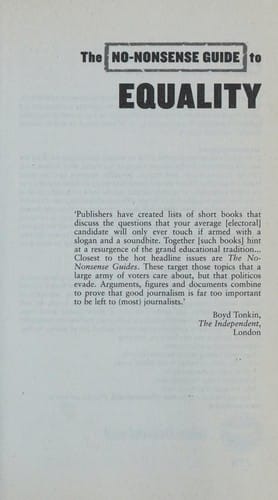 The no-nonsense guide to equality