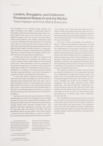 Looters, smugglers and collectors: provenance research and the market