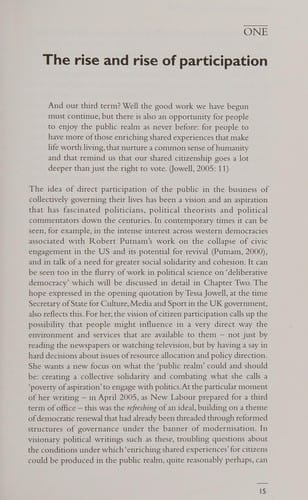 CITIZENS AT THE CENTRE: DELIBERATIVE PARTICIPATION IN HEALTHCARE DECISIONS.