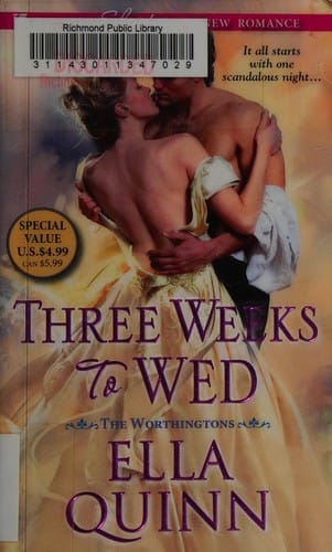 Three weeks to wed