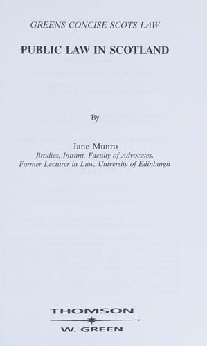 Public law in Scotland