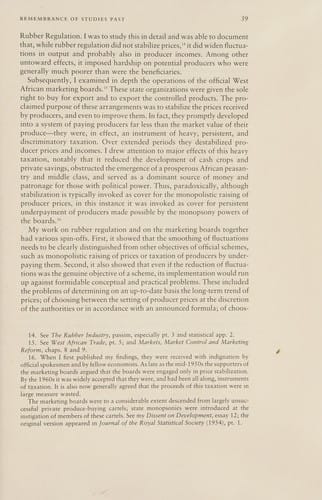 Pioneers in development