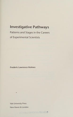 Investigative pathways: patterns and stages in the careers of experimental scientists