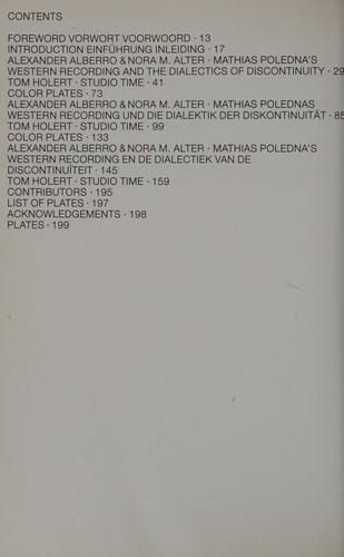 Mathias Poledna: Western recording.