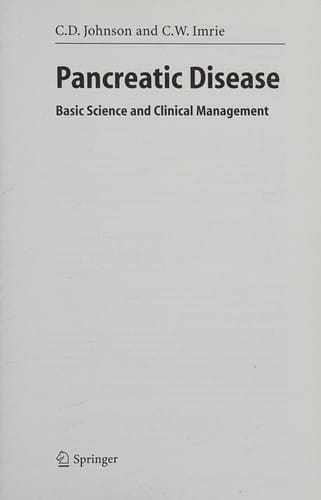 Pancreatic disease: basic science and clinical management