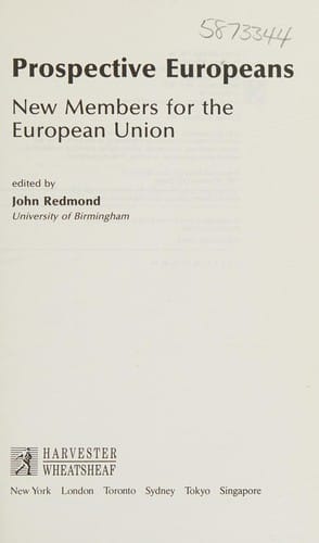 New Members for the European Community (European Initiative)