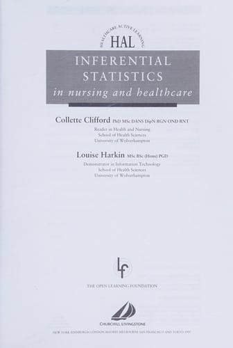 Inferential statistics in nursing and healthcare