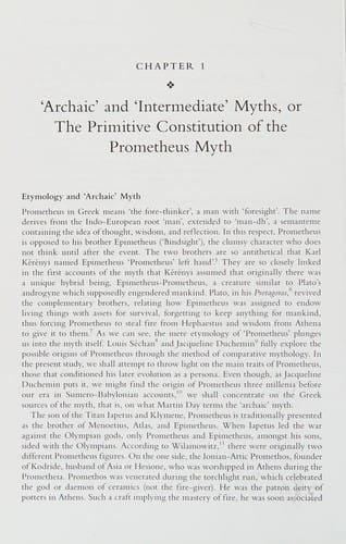 Prometheus in the Nineteenth Century: From Myth to Symbol