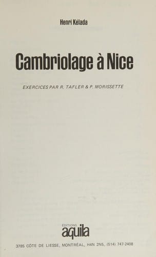 Cambriolage à Nice