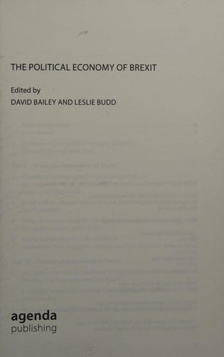 Political Economy of Brexit