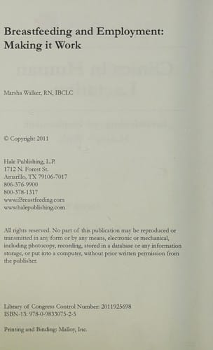 Breastfeeding and employment: making it work