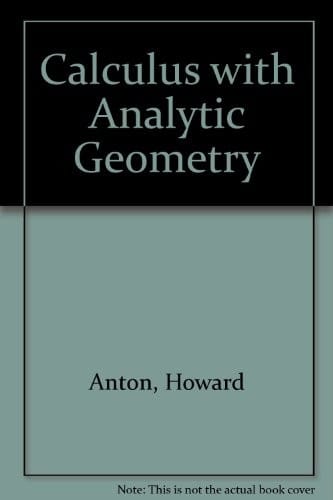 Calculus with Analytic Geometry.
