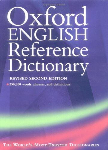 The Oxford English reference dictionary