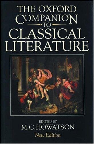 The Oxford companion to classical literature.