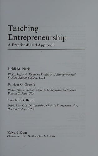 Teaching entrepreneurship: a practice-based approach