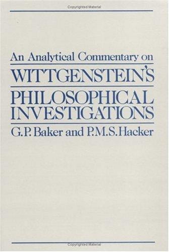 analytical commentary on Wittgenstein's philosophical investigations